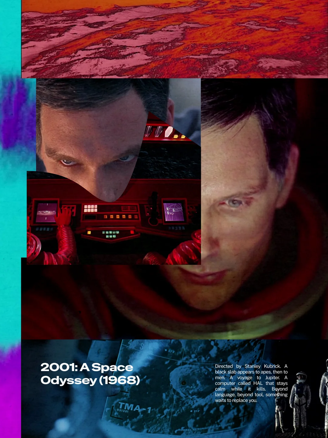 2001: A Space Odyssey (1968) poster by Toluwalope Opaleye, variation 1