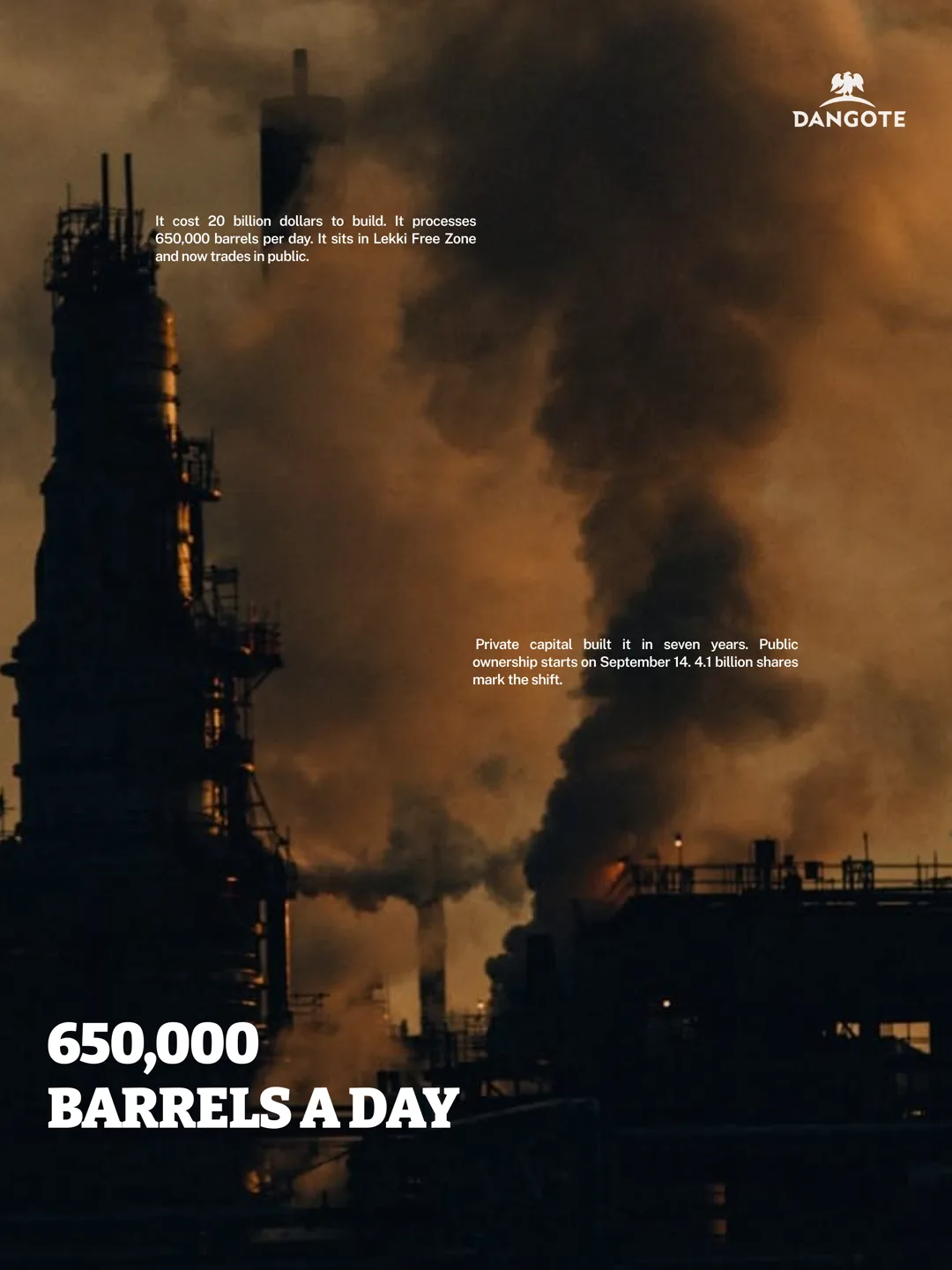 Dangote Refinery IPO Poster Exp by Toluwalope Opaleye, variation 10