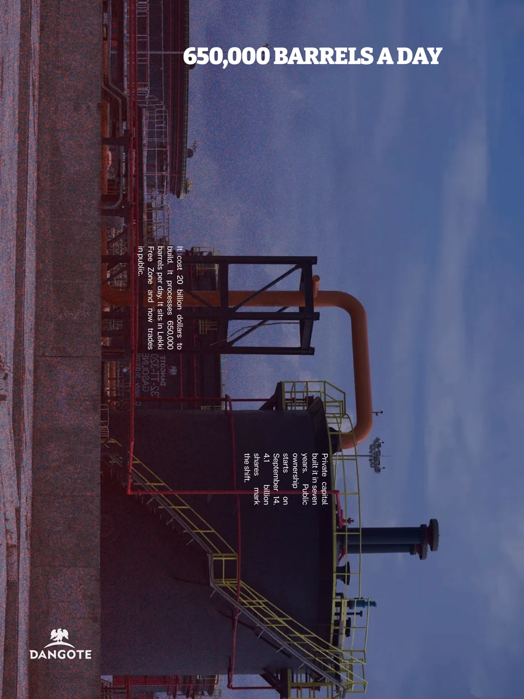 Dangote Refinery IPO Poster Exp by Toluwalope Opaleye, variation 5