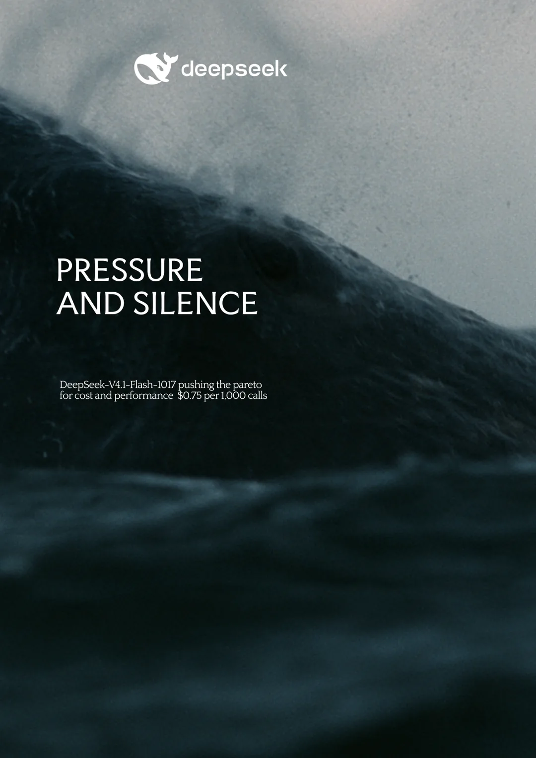 DeepSeek × Space Bunny poster by Toluwalope Opaleye — Pressure and silence, variation 8