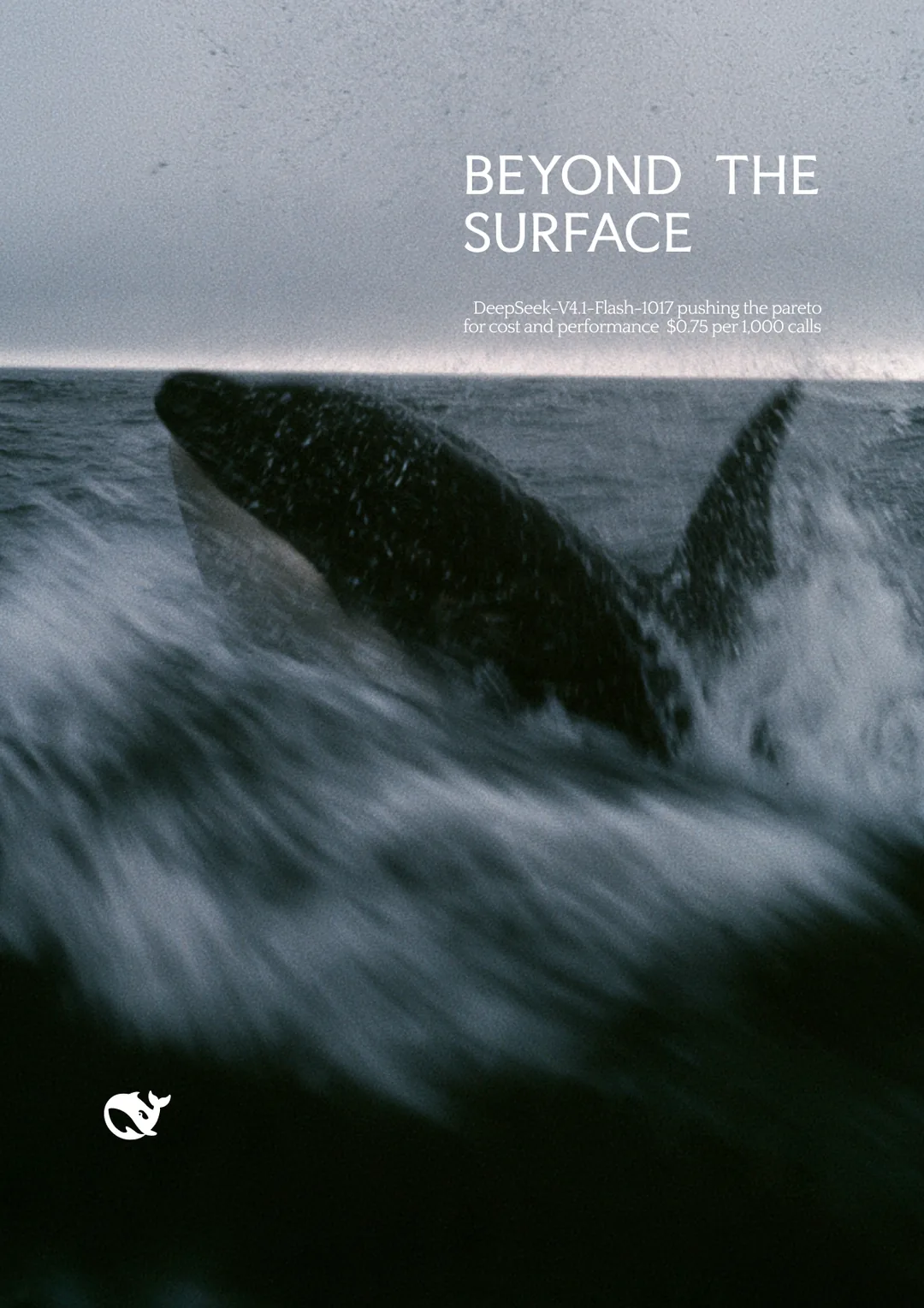 DeepSeek × Space Bunny poster by Toluwalope Opaleye — Beyond the surface, variation 12