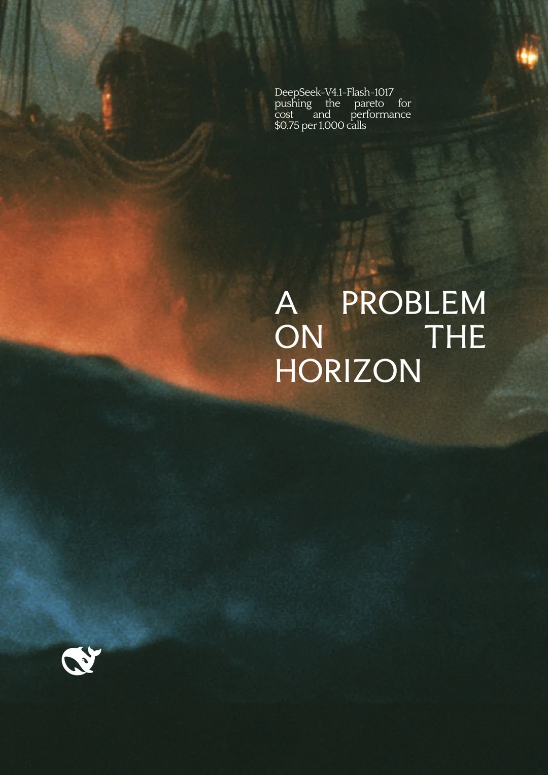 DeepSeek × Space Bunny poster by Toluwalope Opaleye — A problem for the horizon, variation 13