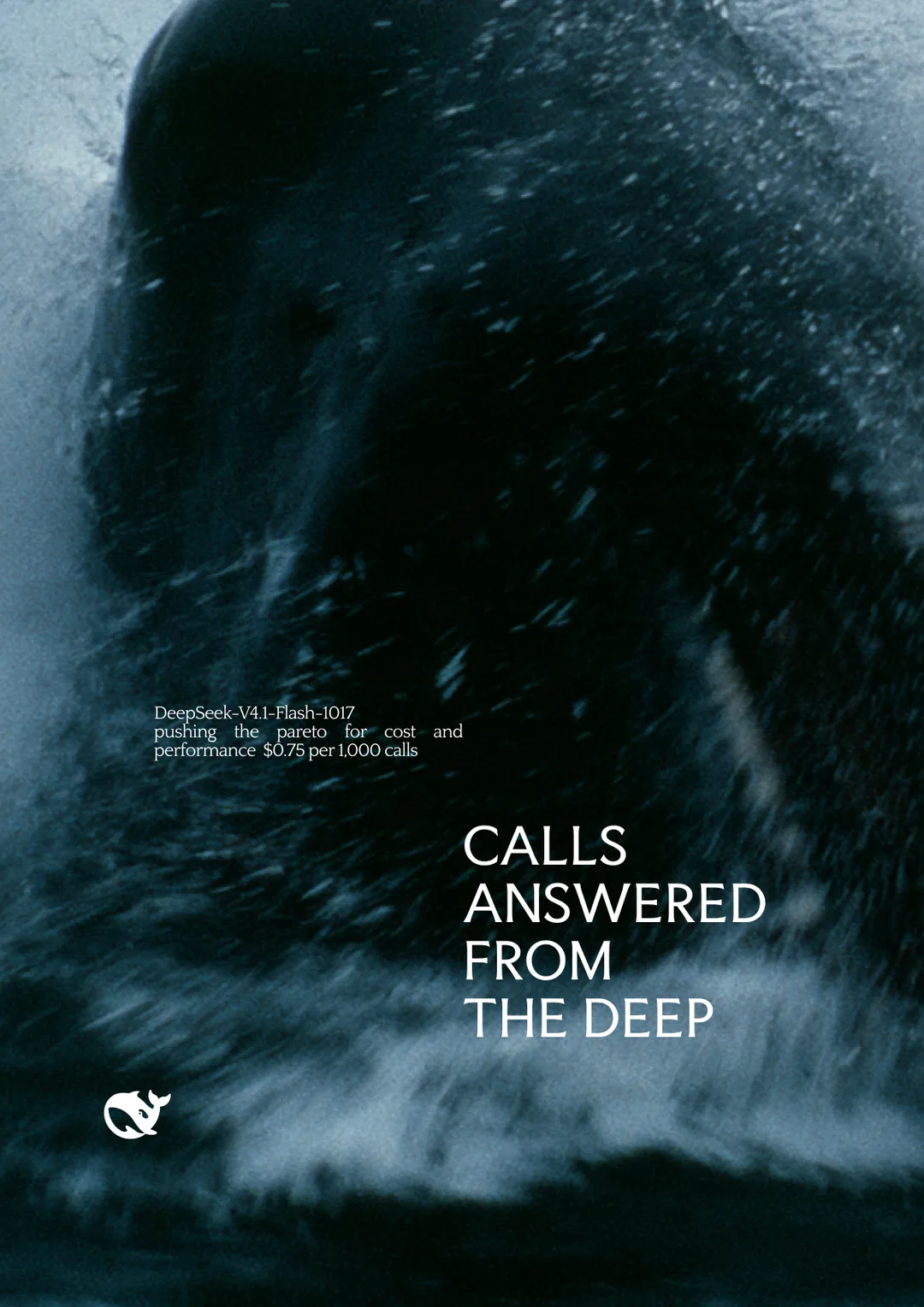 DeepSeek × Space Bunny poster by Toluwalope Opaleye — Calls answered from the deep, variation 14
