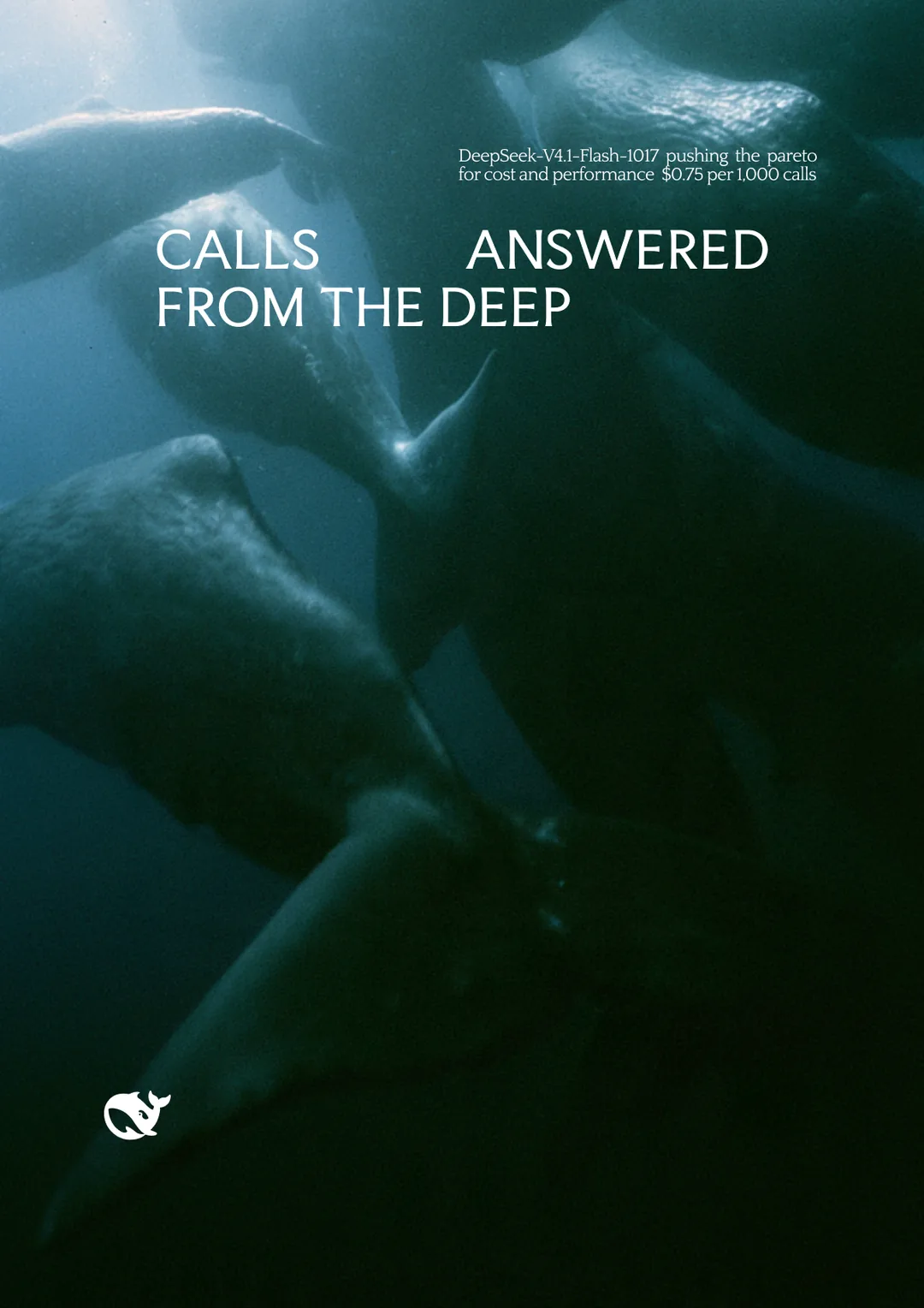 DeepSeek × Space Bunny poster by Toluwalope Opaleye — Calls answered from the deep, variation 15