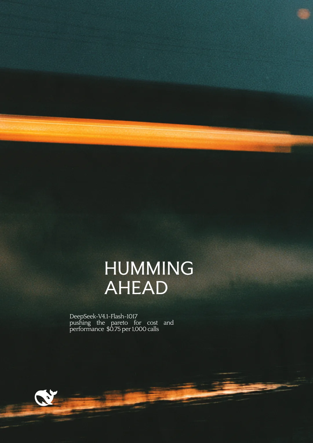 DeepSeek × Space Bunny poster by Toluwalope Opaleye — Humming ahead, variation 19