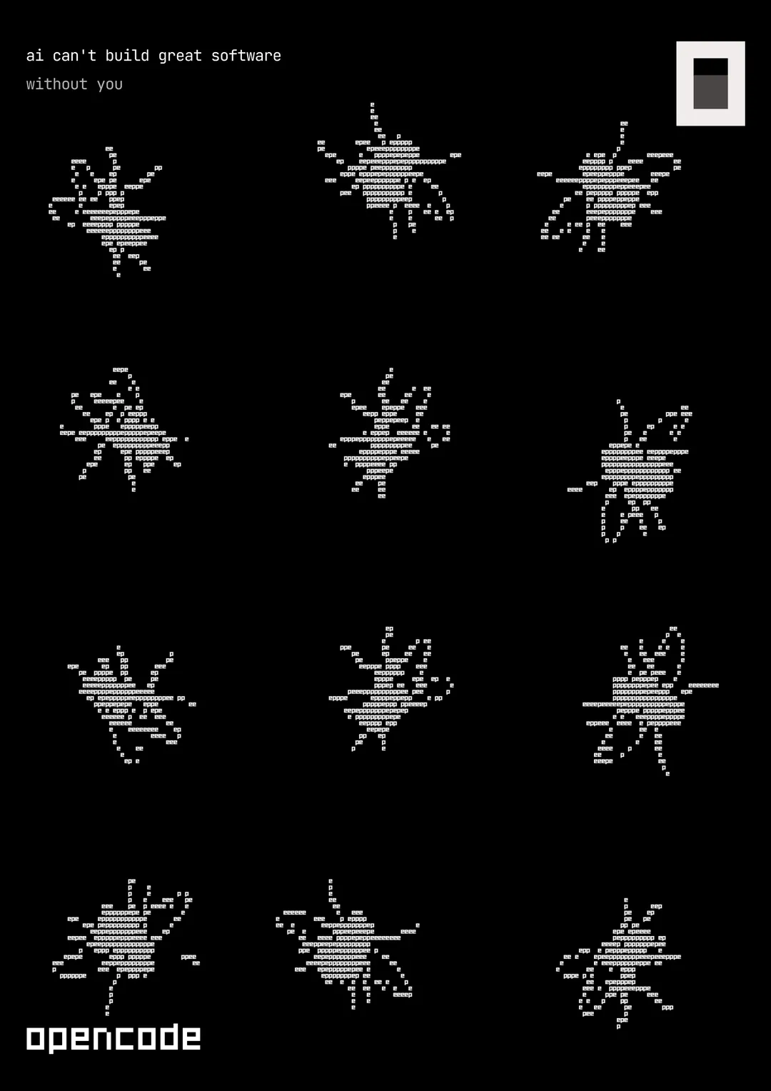 Poster artwork for EXP by OpenCode, variation 3