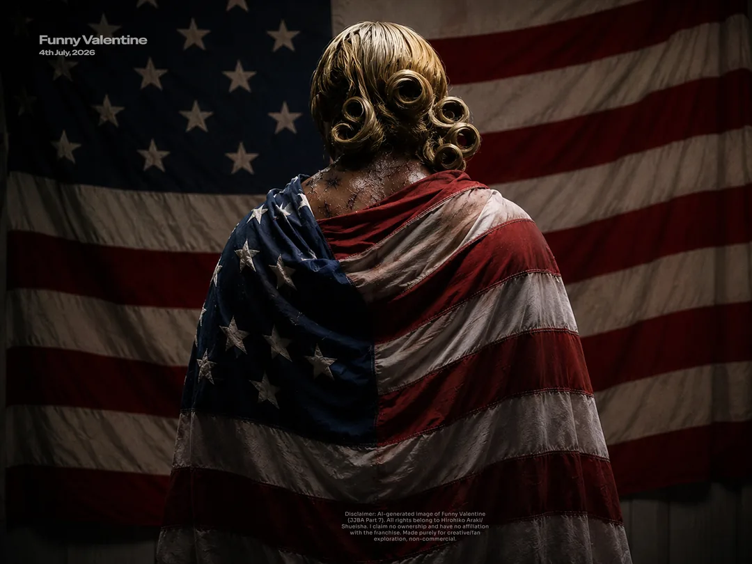 Funny Valentine, 4th July 2026 poster by Toluwalope Opaleye, variation 2