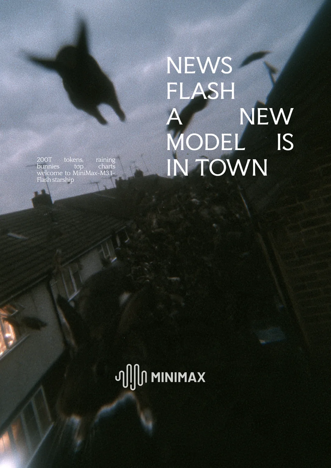 MiniMax × Space Bunny poster by Toluwalope Opaleye — Flash of the new, variation 8